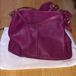 Gorgeous Cranberry Coach Madison Phoebe - Large